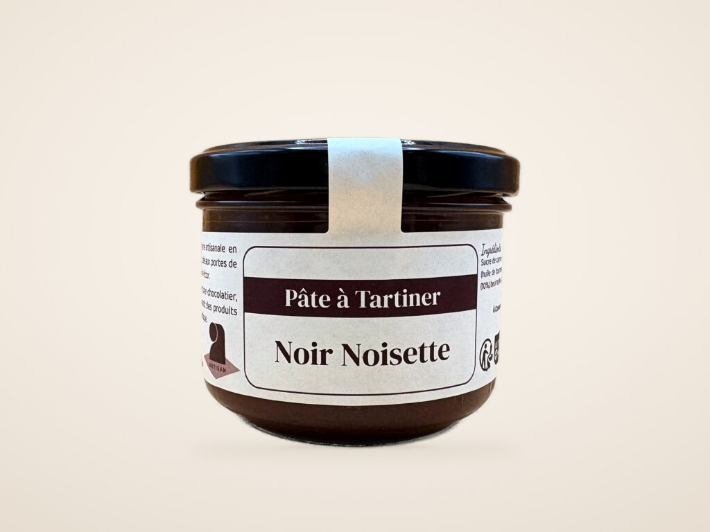 Pâte à Tartiner Noir Noisette 250 g – Lona Chocolat