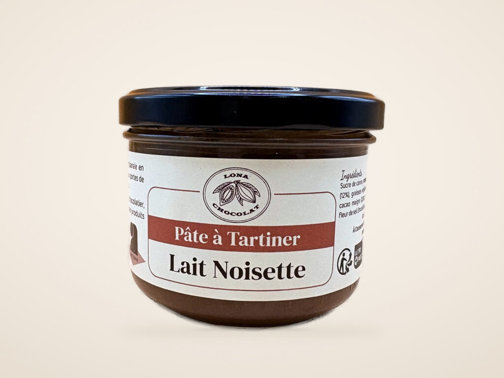 Pâte à tartiner Lait Noisette 250 g – Lona Chocolat